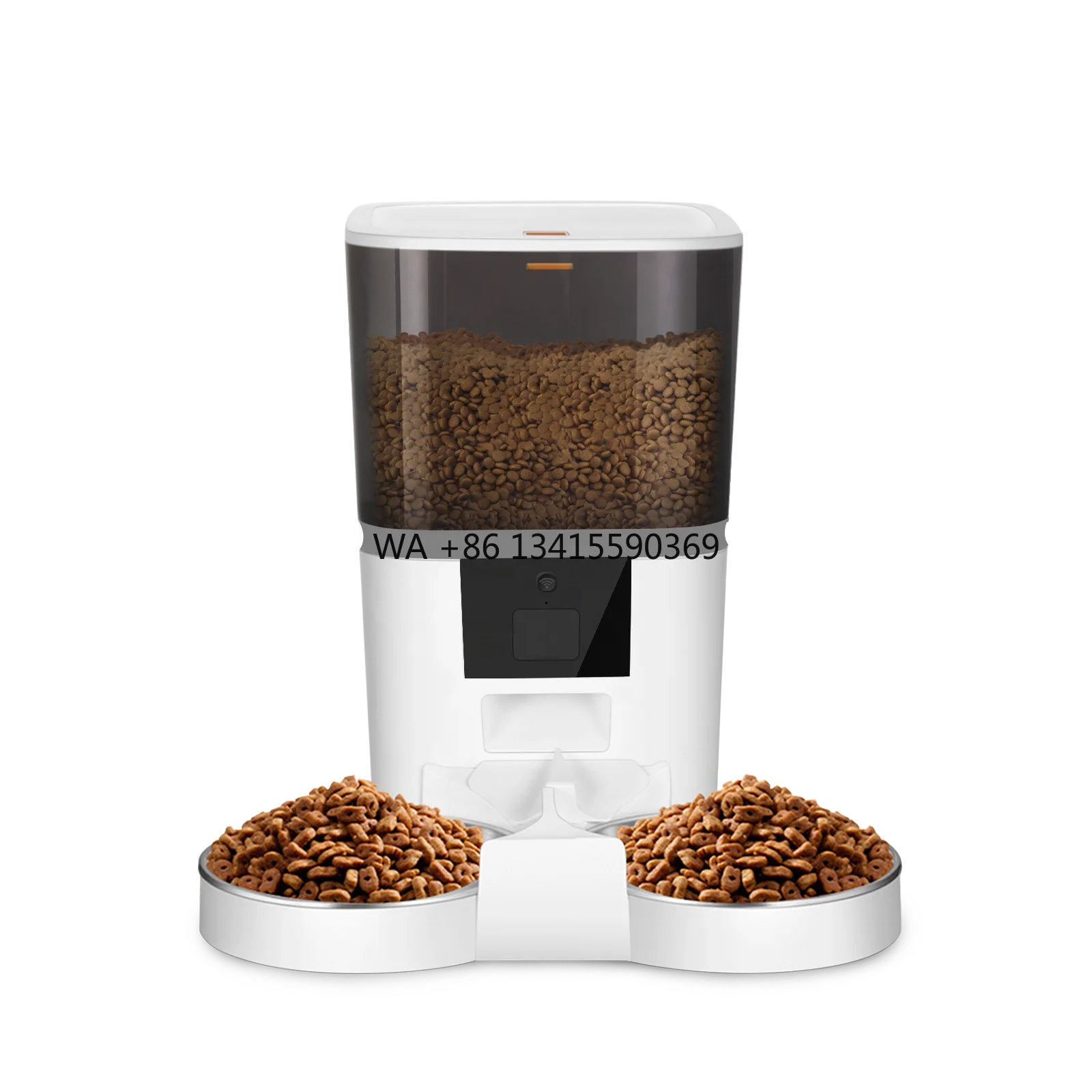 

Dual Bowls 6L Tuya App Remote Control Cat Dog Automatic Pet Feeder Dry Food Dispenser Smart Wifi Pet Feeder Pet Food Dispenser