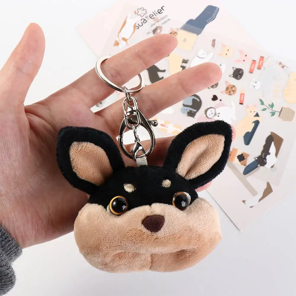 Bee Dog Bee Dog Plush Doll Keychain Plush Doll Cartoon Plush Bee Dog Keyring Funny Ins Bee Dog Plush Keychain Girl Boy