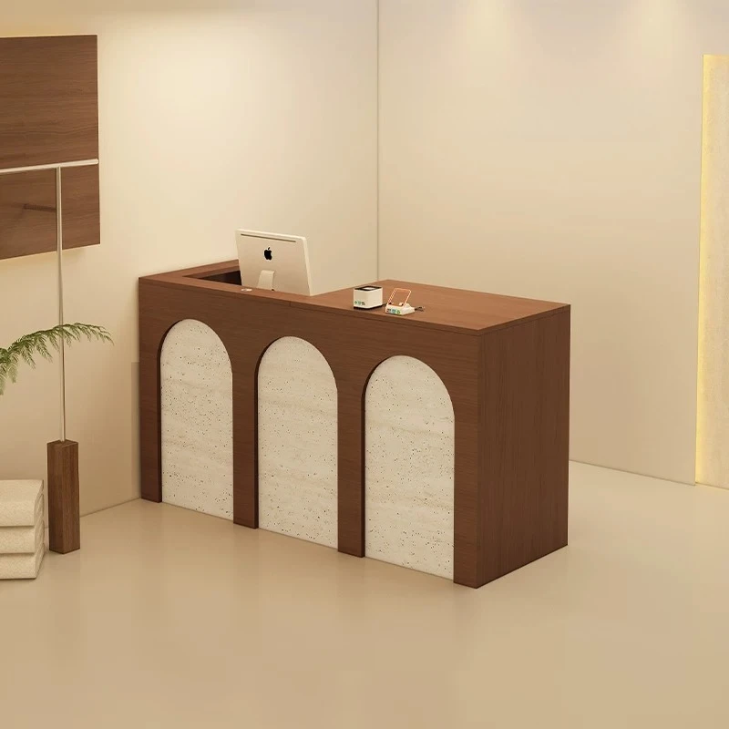 French Retro Clothing Store Cashier Desks American Premium Nail Salon Beauty Salon Front Desk Office Furniture Escritorios FYRD
