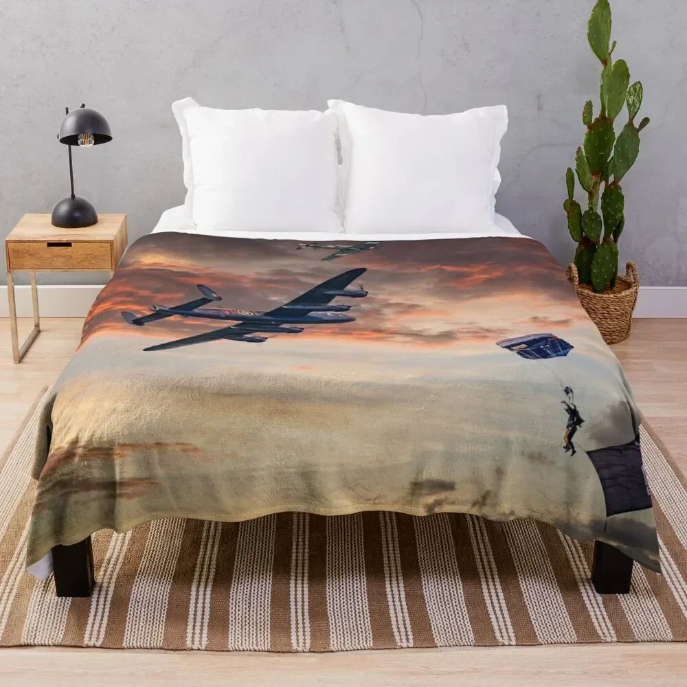 

Battle of Britain Memorial Flight Throw Blanket Shaggy Bed covers Cute Heavy Blankets