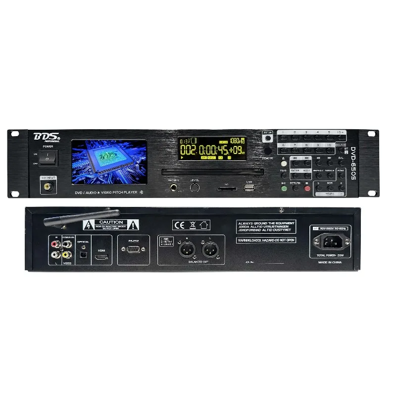 Bds Dvd600s Rack-mounted High-definition Audio and Video Player, Disc Player, Audio Dual Display