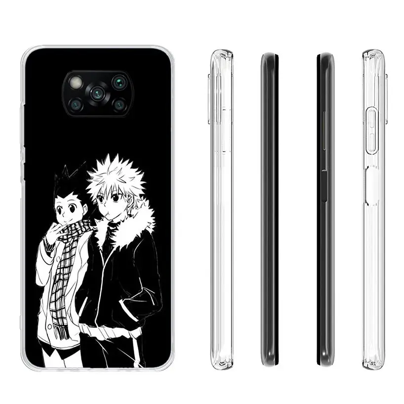 Black White HXH X Hunter Case Phone Cover for Xiaomi Poco X3 Nfc X5 X6 X7 X4 Gt F7 Ultra F6 F5 Pro F4 F3 M5S M4 M6 M3 Trend Fund view 4