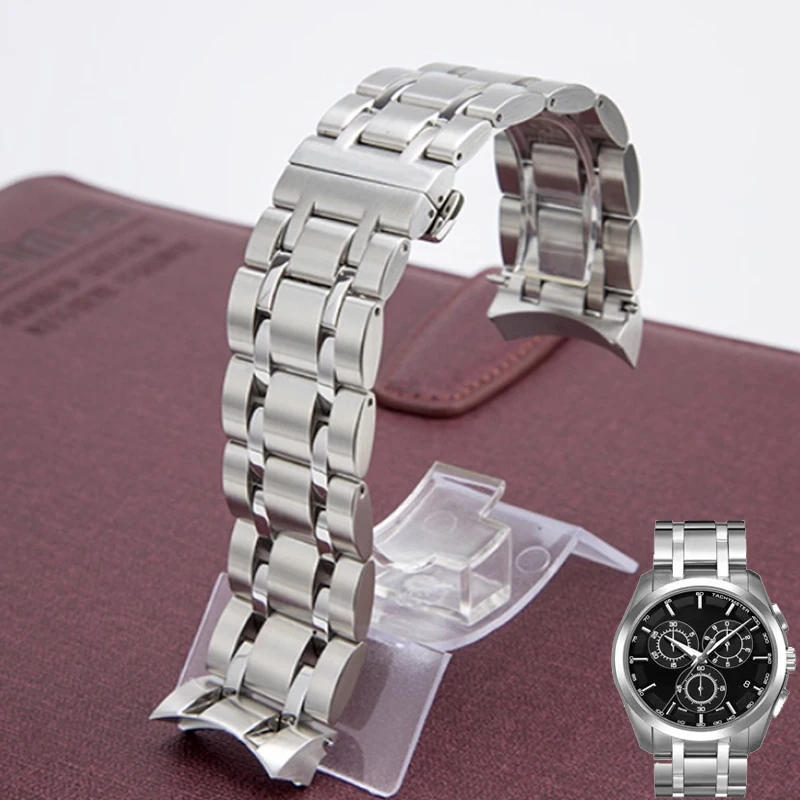 

Ремешок из нержавеющей стали для Tissot 1853 Couturier T035410 T035617 T035627 T035428 Мужской оригинальный ремешок для часов 22 мм 23 мм