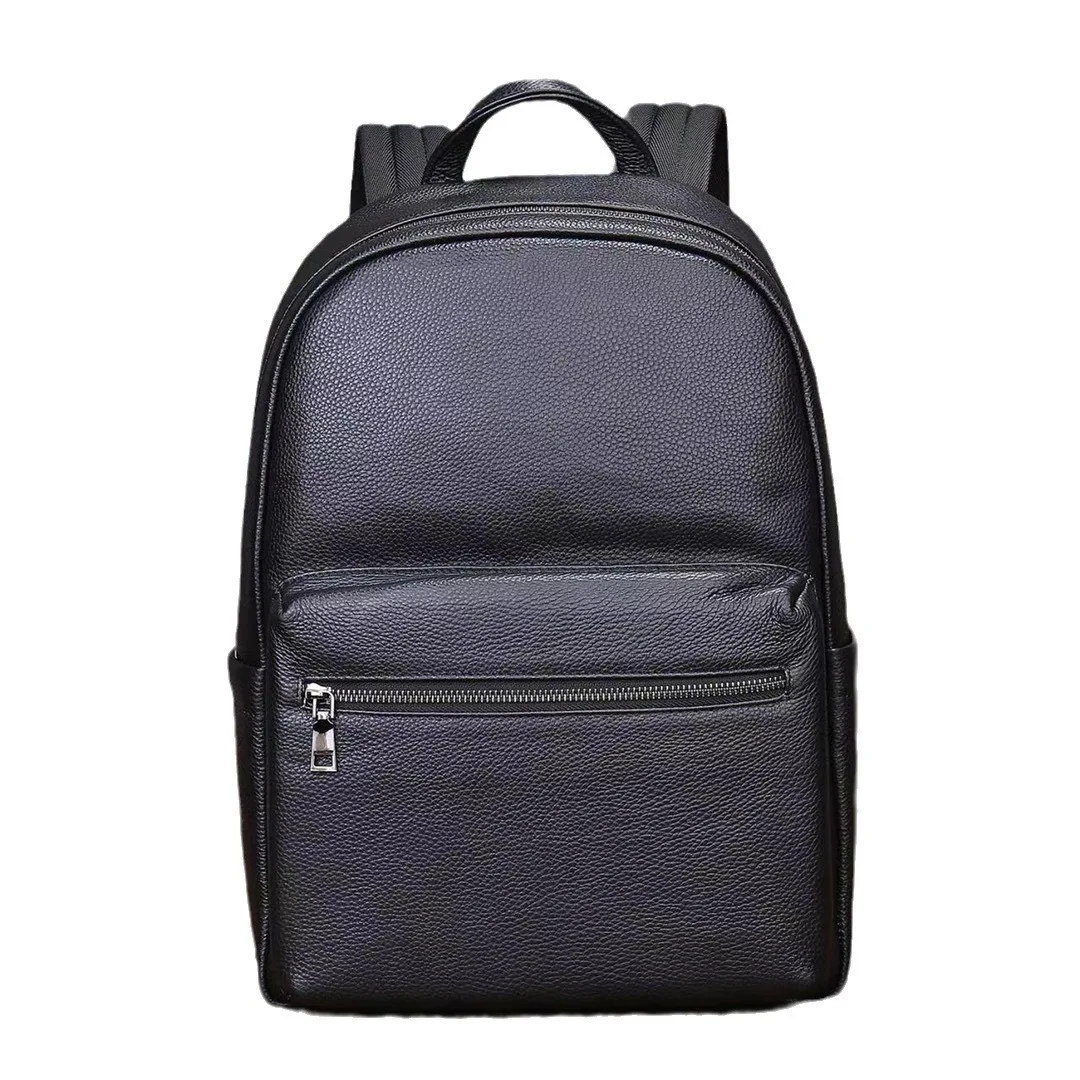 

New Fashion Brand Genuine Leather Men Backpacks Real Natural Leather Student Backpack Boy Luxury Business Laptop School Bag