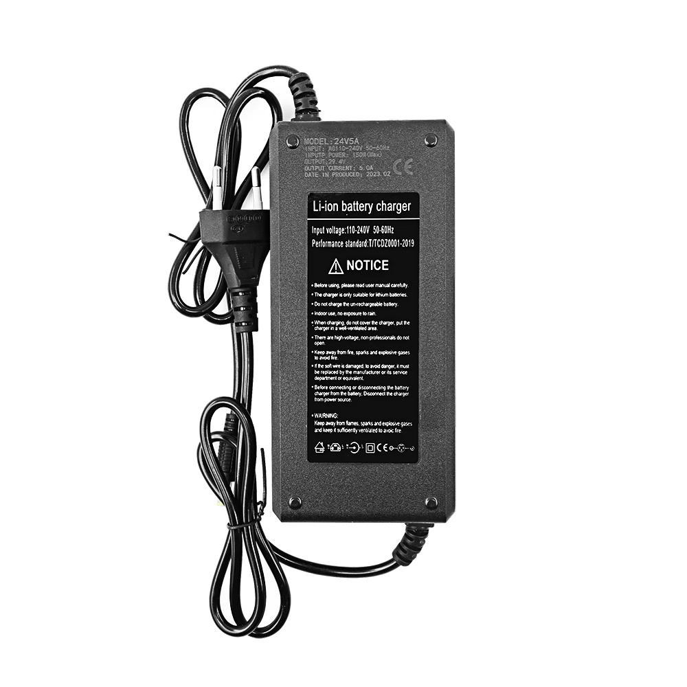 1-5PCS LiitoKala 7S 29.4V 5A li-ion battery pack charger Desktop type fast Power Supply Adapter EU/US/AU/UK AC DC 5521