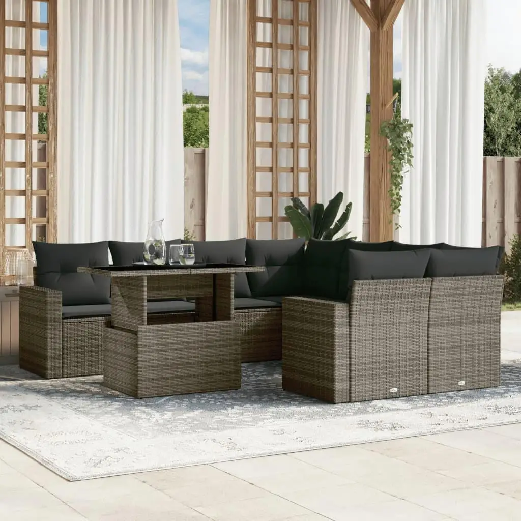 

Comfortable Garden Sofa Set in Grey Color for Outdoor Patio Furniture Stylish Modern Seating Solution for Relaxation