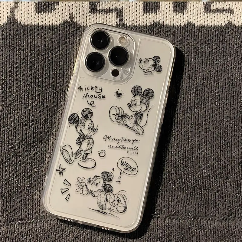 Чехол для телефона Xiaomi POCO X7 Pro X6 X5 M3 X3 NFC X4 GT M4 F5 Mi 11 Lite 5G NE 11T POCO C65 Cover Clear Cute Mickey Minnie Mouse