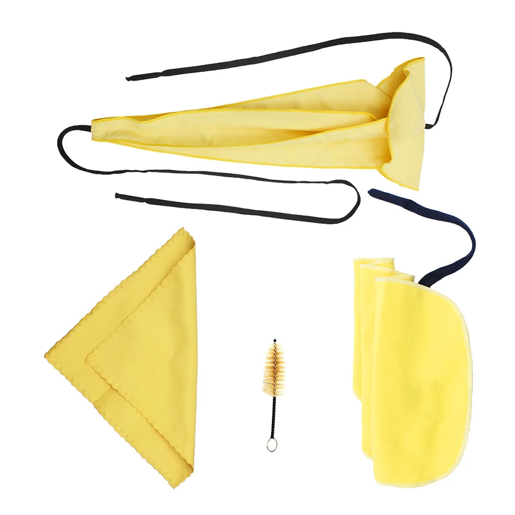 

Sax Cleaning Kit 4 Pieces Accessories for Clarinet Flute Saxophone Musical Instruments Care Dust Removal Long Lasting Solution