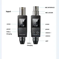 M-ONE micrófonos UHF DSP con cable a sistema inalámbrico XLR transmisor receptor adaptador de señal para micrófono condensador dinámico de 48v