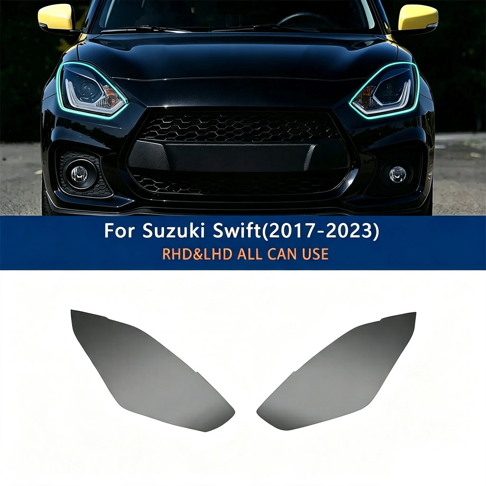 TPU für Suzuki Swift 2017-2023 Auto-Scheinwerfer TPU Transparente Schutzfolie Lack-PPF Kratzschutzfolie – Detail 4