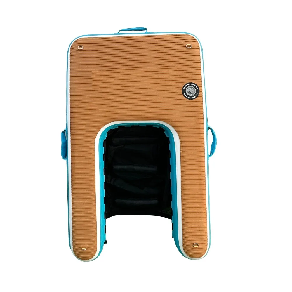 Portable Pet Dock Floating Pool Pup Plank Foldable Ladder Antislip Inflatable Dog Water Ramp