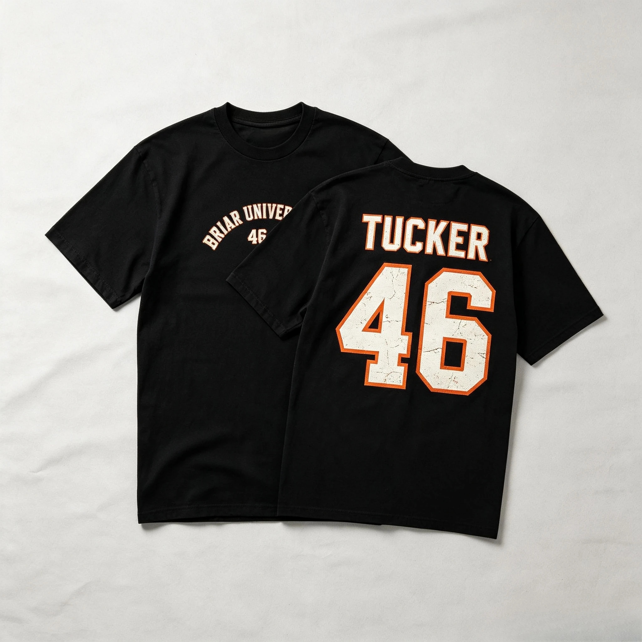Briar U Hockey Player Number T-Shirts Front Back Printed Vintage Oversized Cotton Unisex Tees Off Campus Book Fan Apparel