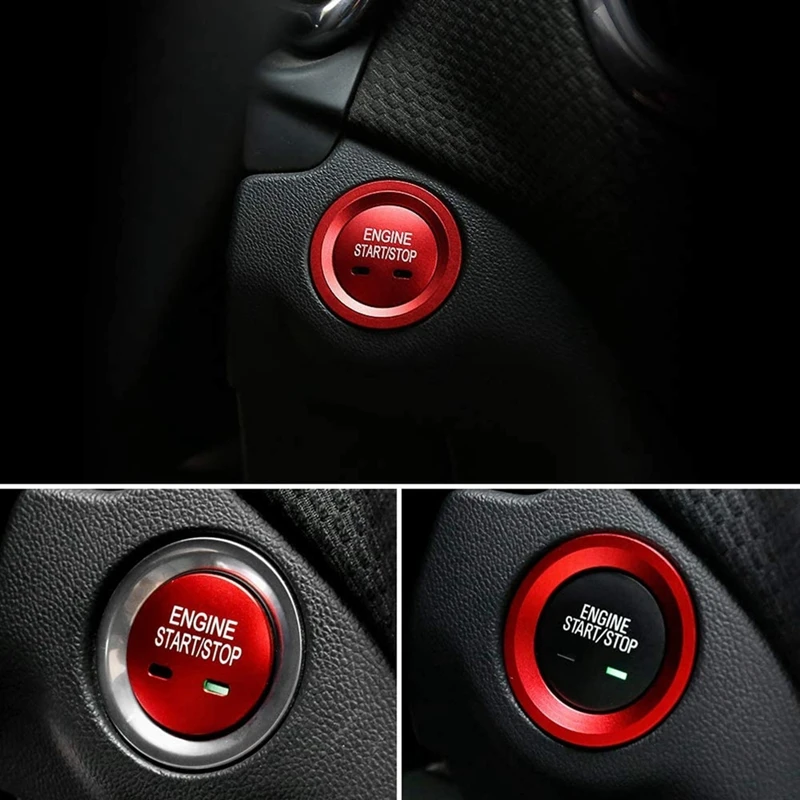 Ignition Button Decals For Chevrolet Chevy Equinox Malibu Sonic Traverse Trax Push Start Stop Stickers Caps Covers