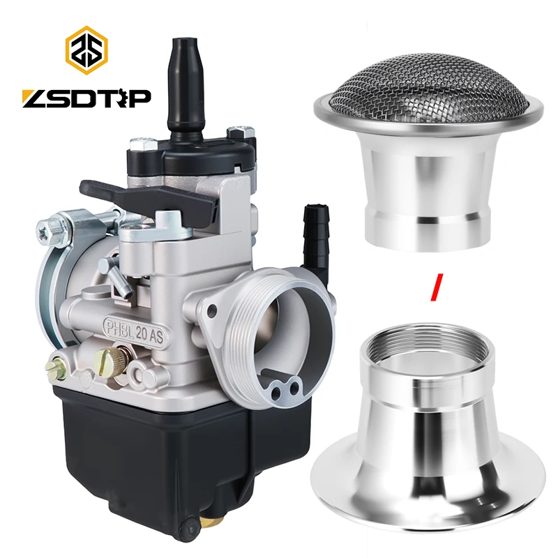 

ZSDTRP Dellort Motorcycle Carburetor with Air Filter R2706 PHBL 20AS