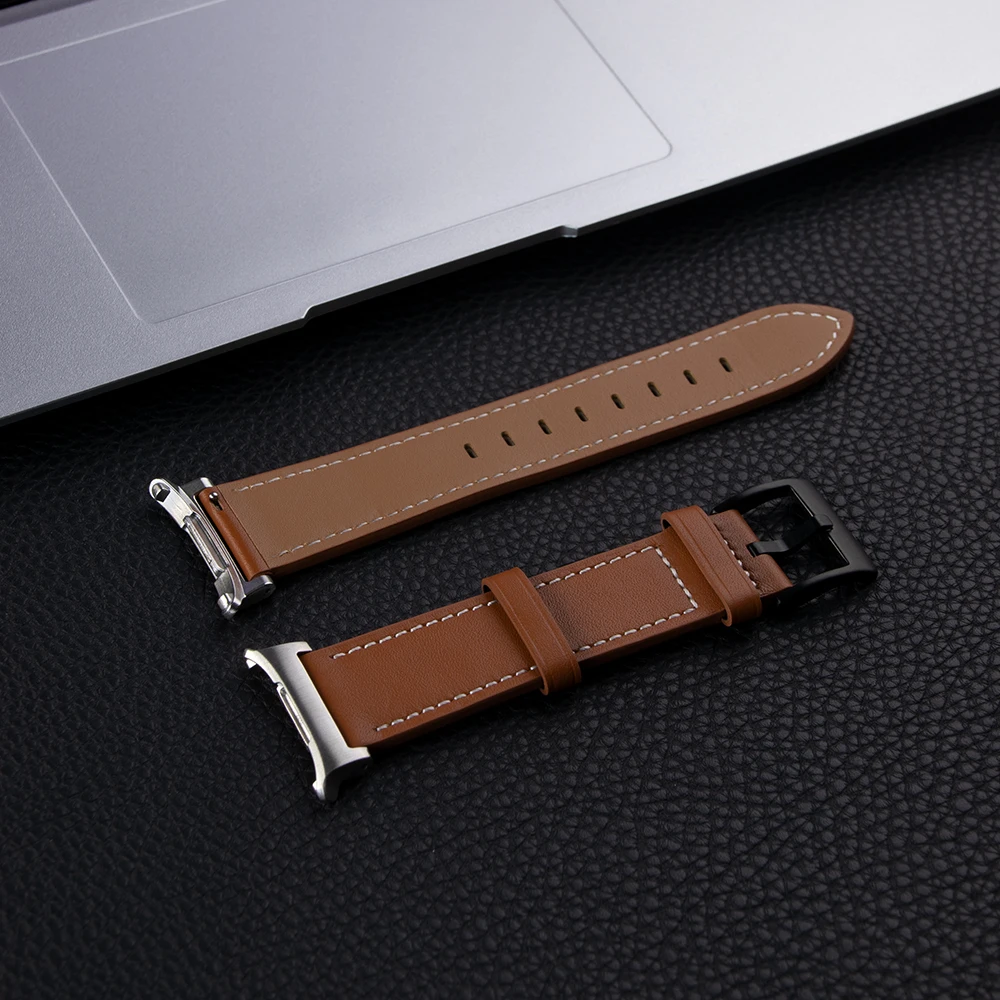 For Samsung Galaxy Watch Ultra 47mm Band Vintage Leather Bracelet Wristband For Samsung Galaxy Watch 7 47mm Business Strap