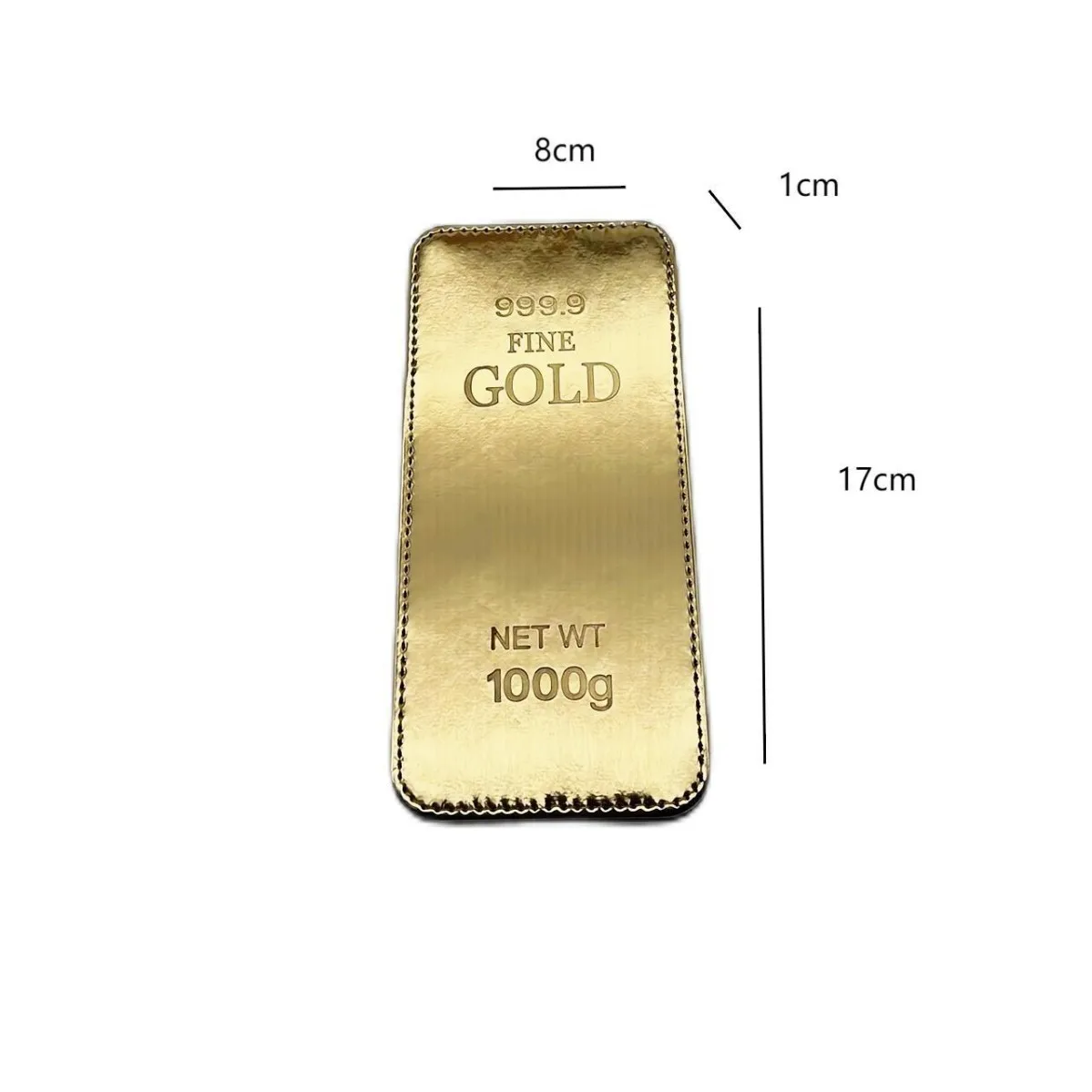 Creative Funny Design Gold Brick Shaped Magic Wallet Long Golden Flip Wallet Banknotes Card Holder Bag Fashion Gift Wholesale