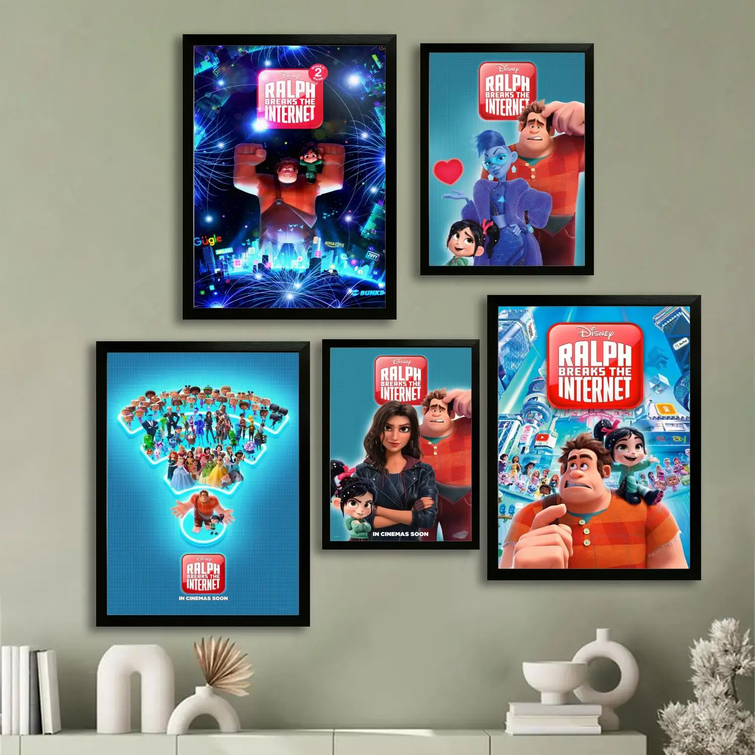 

Ralph Breaks the Internet Canvas Art Poster and Wall Art, Picture Print, Modern Family Bedroom Decor, Posters