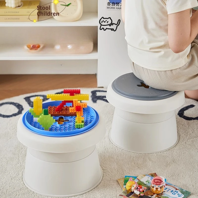 Building Block Stool Compatible Blocks Kids Activity Chair Sensory Learning Boys Girls Assemble Puzzle Toys