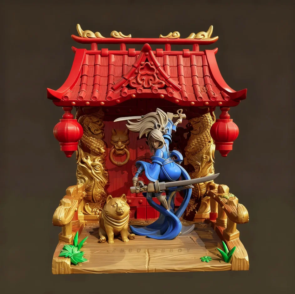 

Overall heights 50mm 75mm Resin model kit self-assembled and colored TD-7646/3D