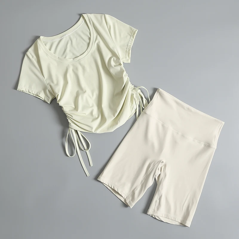 

Женский летний костюм для бега, новый стиль, дышащий и модный, для йоги, тренажерного зала, пилатеса, тренировок, профессиональный утренний бег