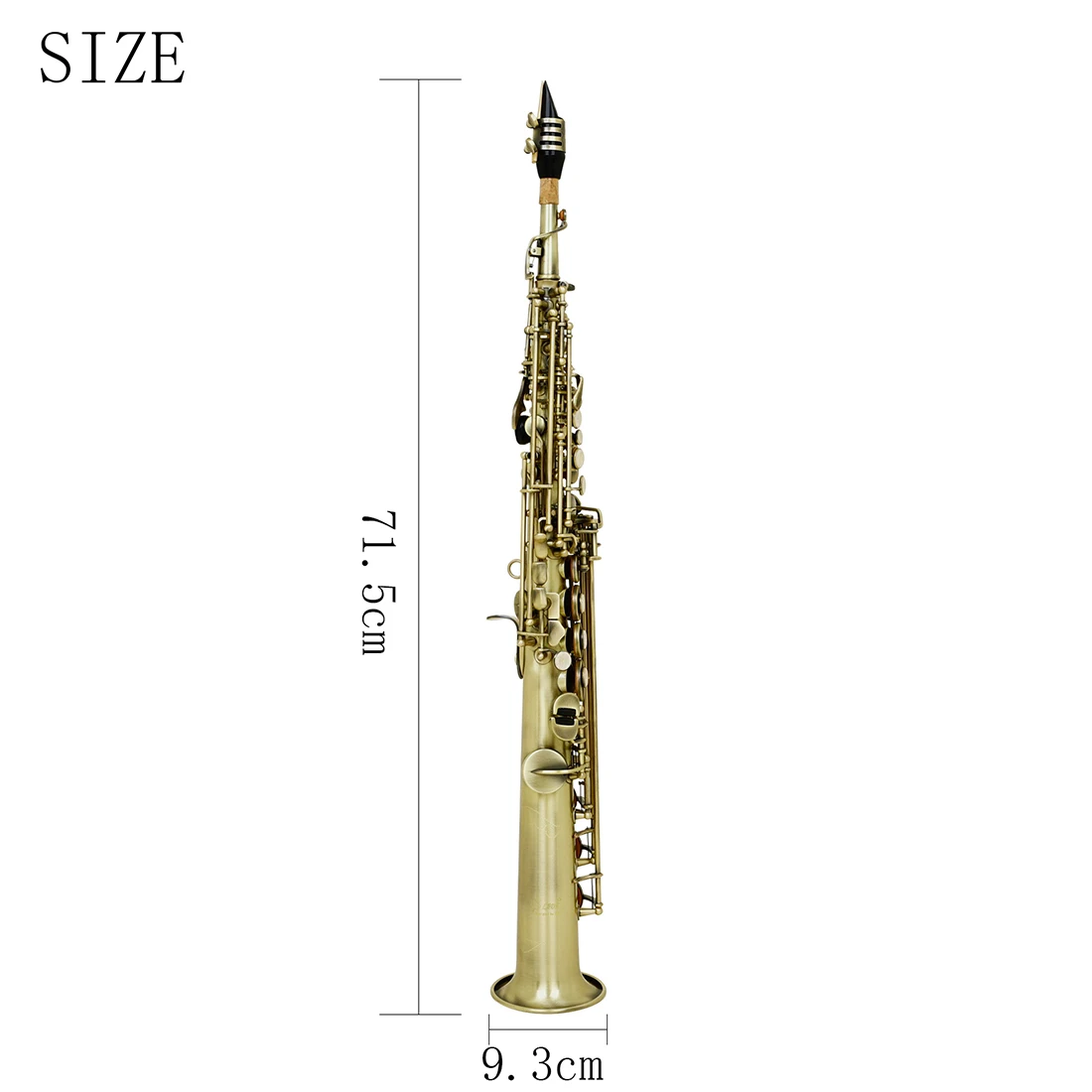 SLADE Sopraan Falling Tune B Saxofoon Brons Wit Shell Model Controle Instrument Beginner Sax Instrument Met Accessoire Onderdelen