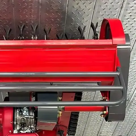 

Customized cordless remote-controlled self-propelled all-terrain crawling lawn mower for efficient gardening maintenance.