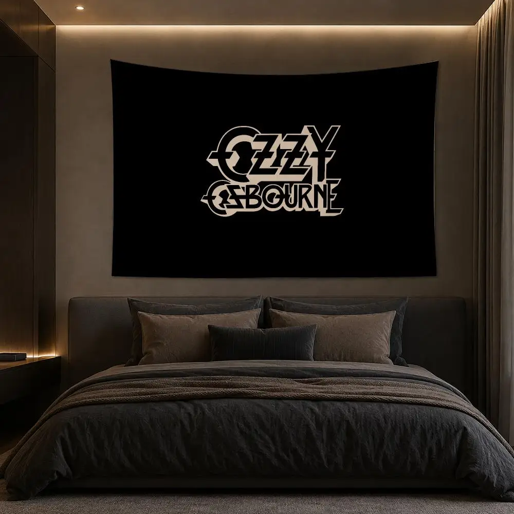 O-Ozzy O-Osbourne Tapestry Bedroom Living Room Bar Party House Home Dorm Interior Wall Decor Background Banner