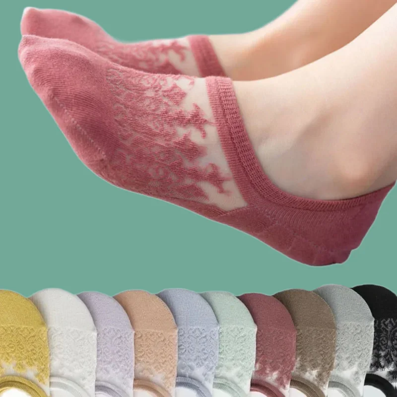 3 Paar neue hochwertige Frauen kurze Socken unsichtbare dünne Damen Boots socke Silikon rutsch feste atmungsaktive Mädchen niedrig geschnittene Söckchen