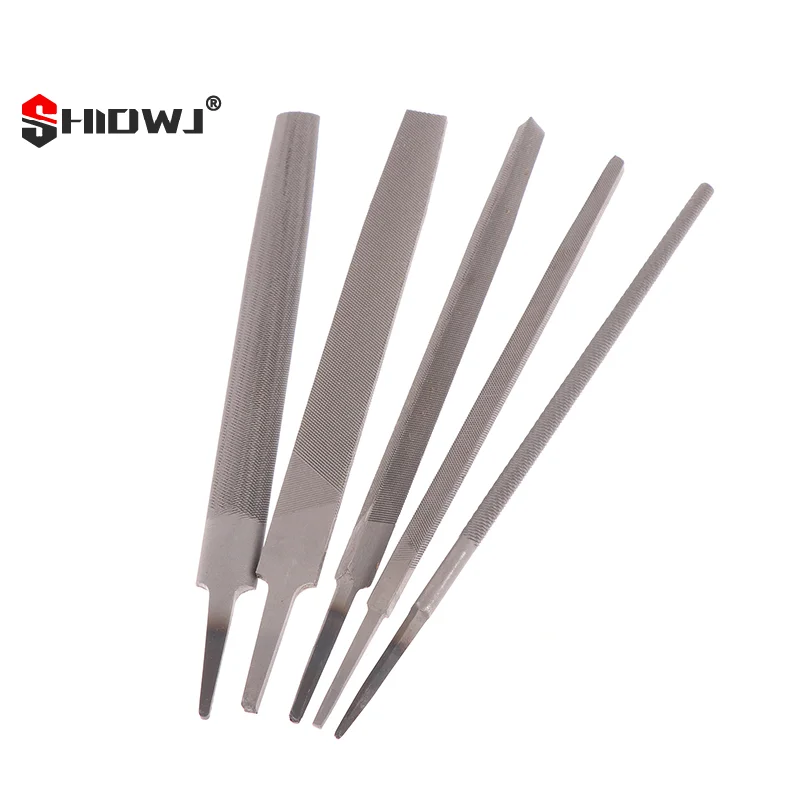 

1/5Pcs 6 Inch Steel Files Set Flat/Round/Half Round/Triangle/Square For Metalworking Woodworking Steel Rasp File Flat 자동차 용품