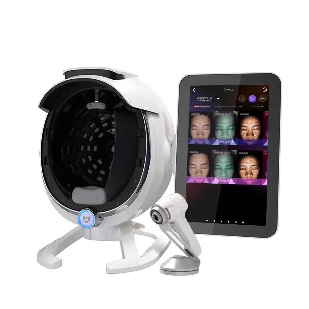 フルフェイス3D AI肌分析マシン 顔テスター スキャナー フェイスミラーデバイス 肌分析機 bitmoji肌分析機