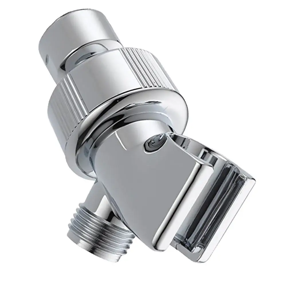 Quick Install Shower Head Holder Adjustable Swivel Ball Joint Brass Inlet ABS Construction Shower Arm Mount Diverter Adapter