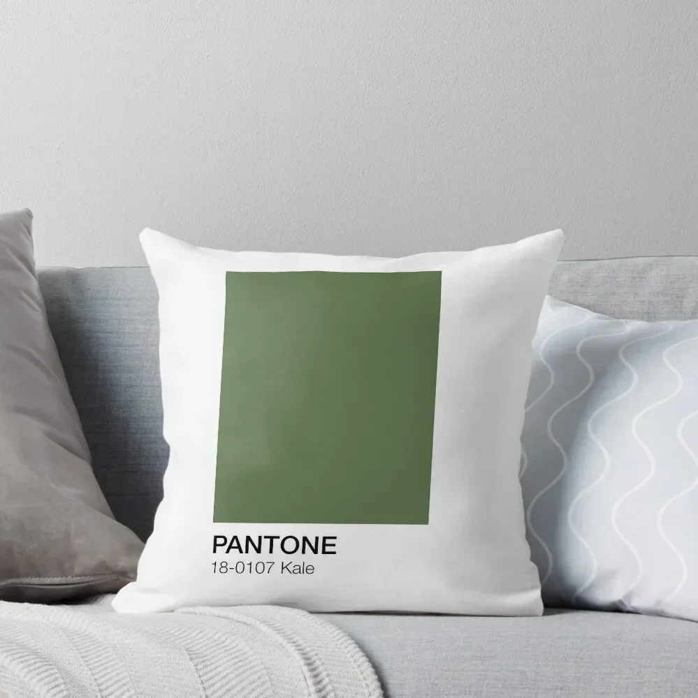 

Pantone Kale Throw Pillow Pillowcases Bed Cushions Sofa Decorative Covers Room decorating items Couch Pillows pillow