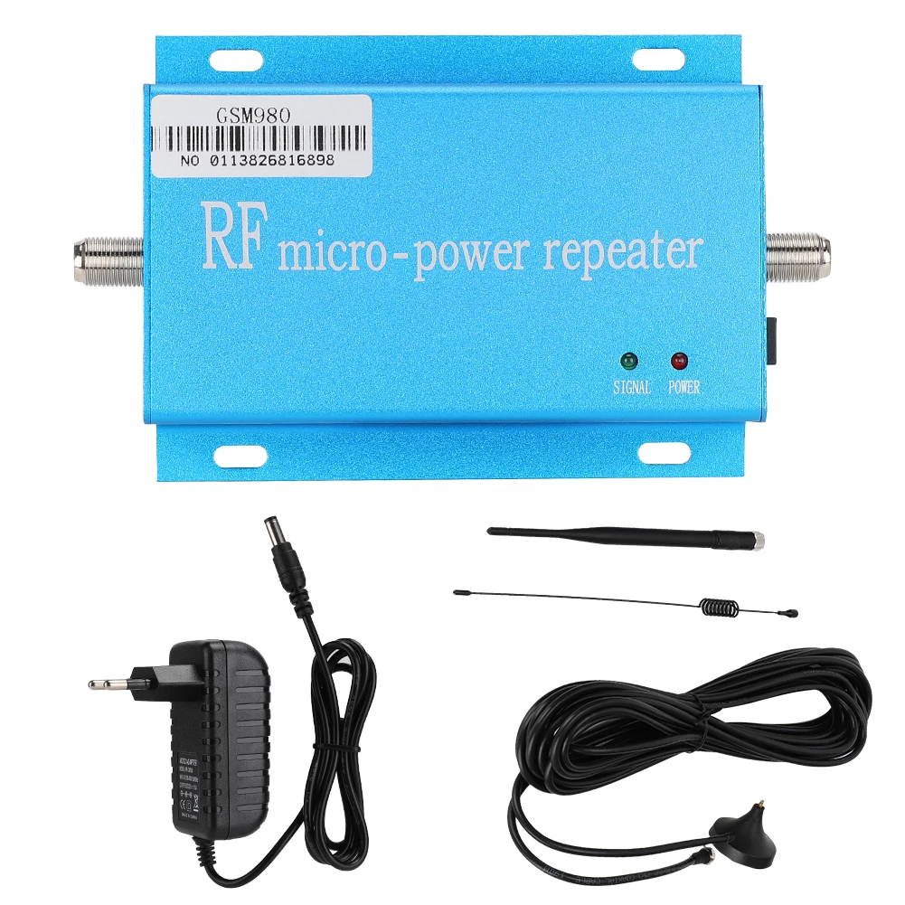 Professional Signal Booster Amplifier Repeater 10m Sucker Cable Small Antenna Set (F Plug ) Durable High Gain for Mobile Phone