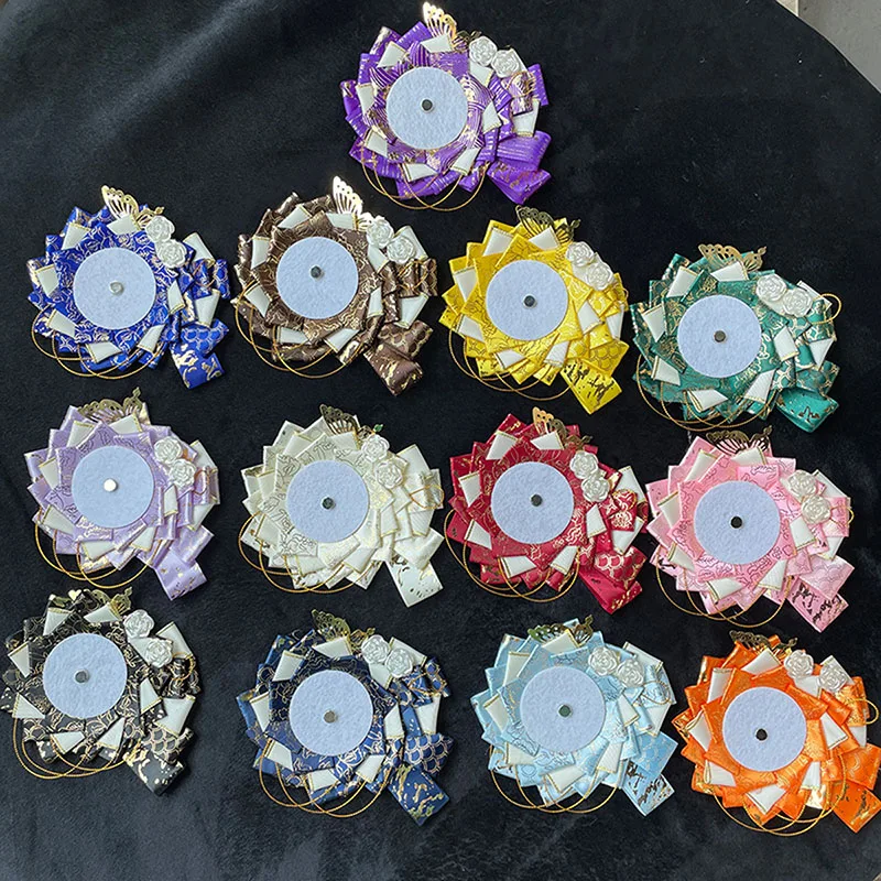 Ribbon Brooch Ita Bag Pins Anime Badge Holder for 58mm 75mm Flower Fill Pins Display Ita Bag Decorate Girls Itabag  Accessories