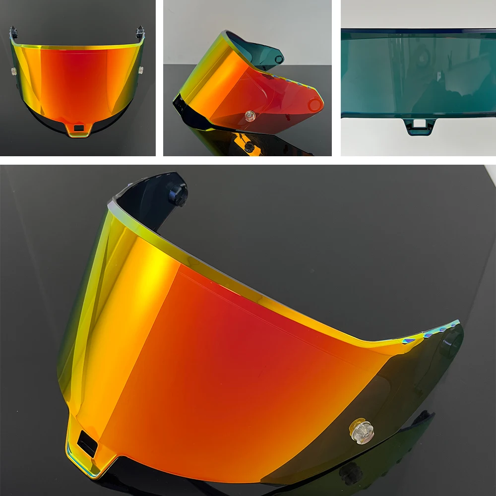 R10 خوذة قناع ل Alpinestars Supertech R10 دراجة نارية خوذة قناع نظارات تصفيح الفضة الأحمر استبدال عدسة