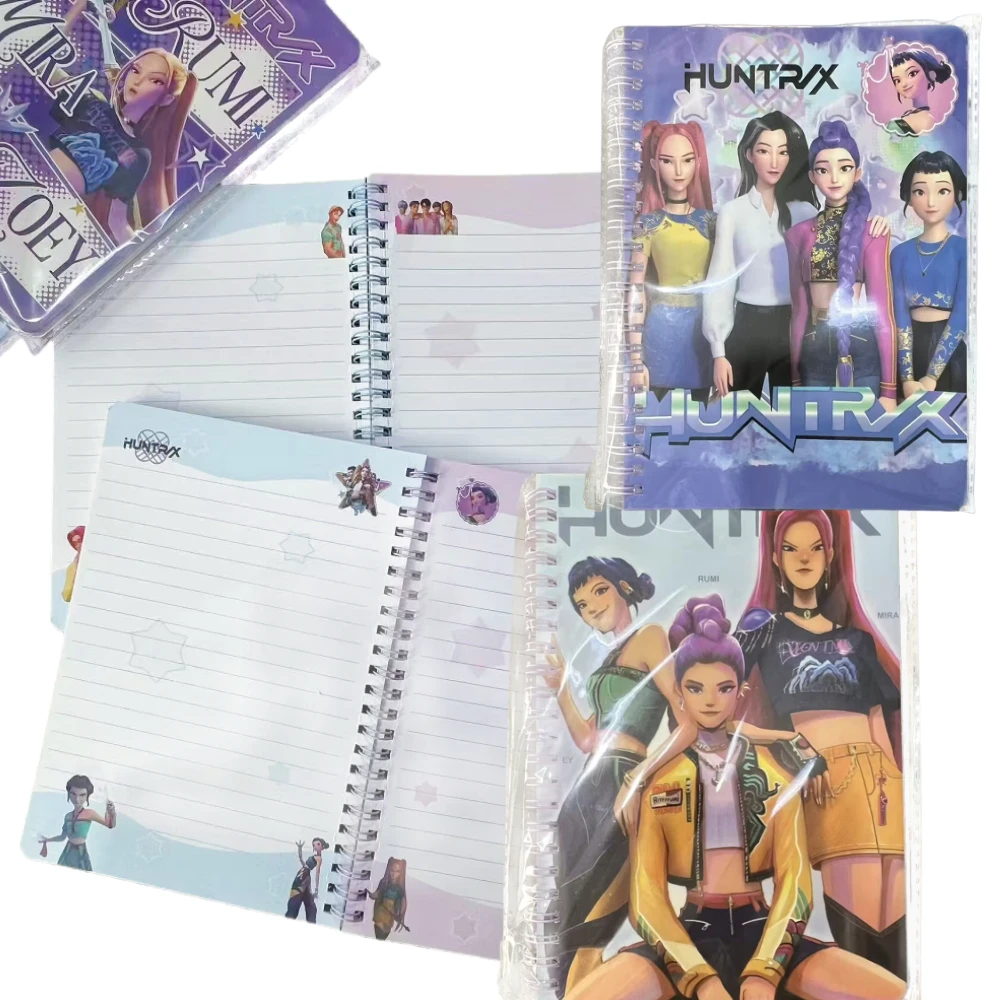 دفاتر A5 أنيمي هنتركس رومي ميرا جوي ساجا مروحة هدية القرطاسية لفائف الكتابة للطلاب اللوازم المدرسية مكتب الملحقات #5