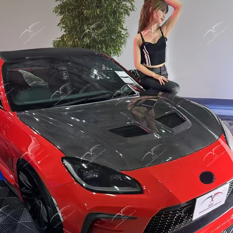 

Cover For Toyota GR86 Subaru BRz to WCD Style Body Kit Upgrade Carbon Fiber Hood High Quality Car Engine Cover Modification