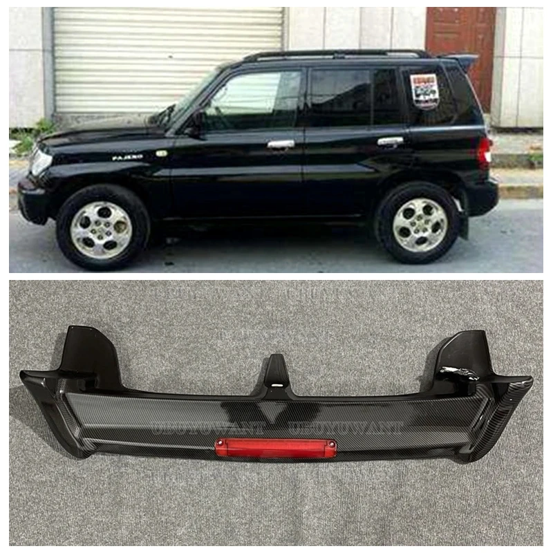 

Для Mitsubishi Pajero IO 1996-2004 Высококачественный автомобильный спойлер из АБС-пластика, цвет праймера, украшение хвостового крыла, задний спойлер багажника
