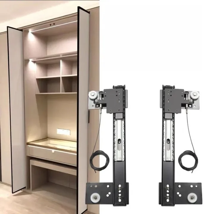 

Hidden Kitchen Track Cabinet Light Cold Rolled Steel Furniture Hidden Pocket Door Sliding System
