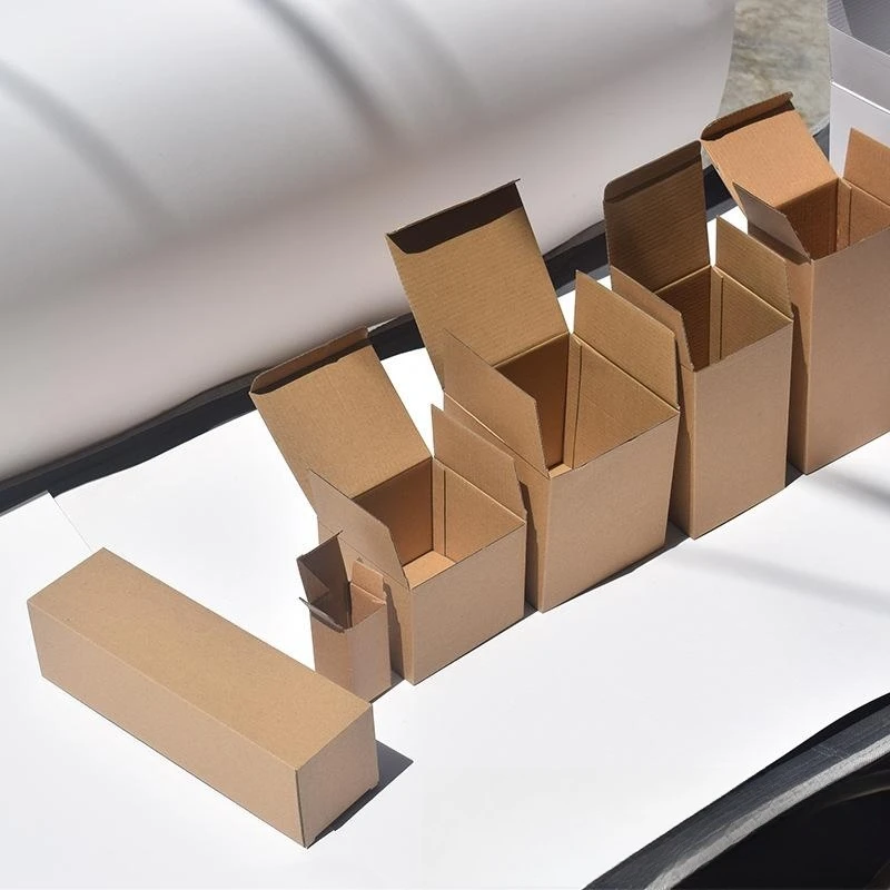 10pcs Corrugated Carton Brown Universal Flip Box For Packaging Shipping Mailing Cardboard Boxes