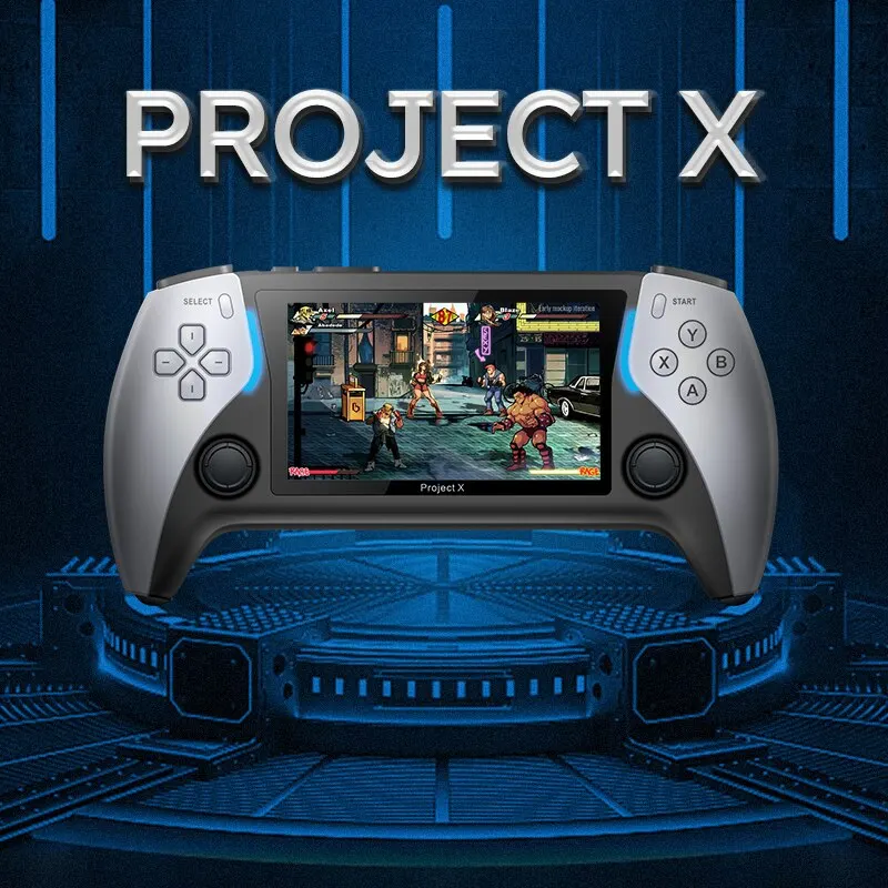 PROJECT-X Console De Jeu Portable 4.3 Pouces IPS Écran Lecteur De Jeu Vidéo HD Console De Jeu 2 Contrôleurs Enfants Cadeaux