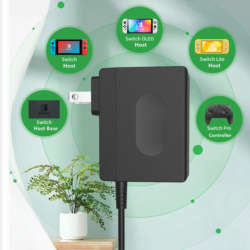 

Power Adapter Charger for Nintendo Switch Universal Console Power for Switch/Switch OLED/Switch Lite Accessories