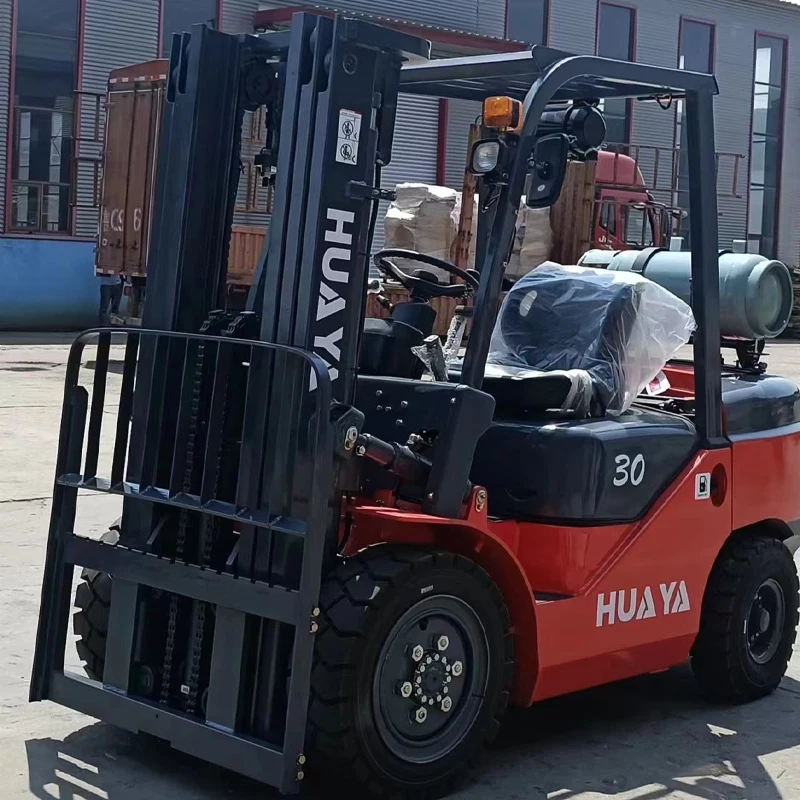 Gasoline LPG Propane Fuel Forklift 2 Ton 3 Ton 5 Ton  Warehouse Handling Four-Wheel Forklift