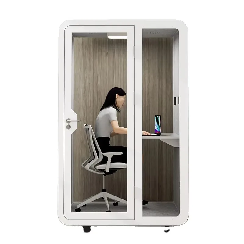 Custom Highend Soundproof Room Cabin for Outdoor Mall Use-Sheet Metal Frame Home Recording Studio Phone Booth for Warehouse
