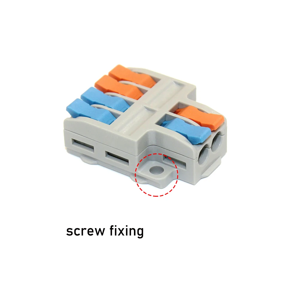 10/50pcs Quick Wire Connector Universal Compact Wiring Splicing Conector  Electrical Push In Lighting Terminal Block Connector