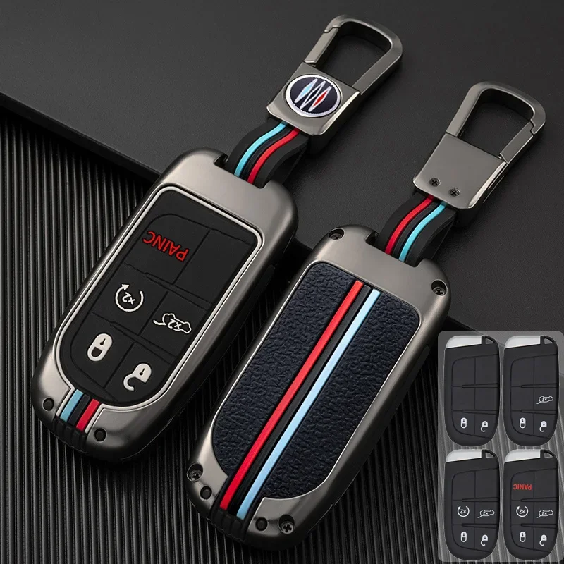 

Zinc Alloy Car Key Cover Case Fob for Jeep Renegade Compass Grand Cherokee for Chrysler 300C Wrangler Dodge Car Accessaries