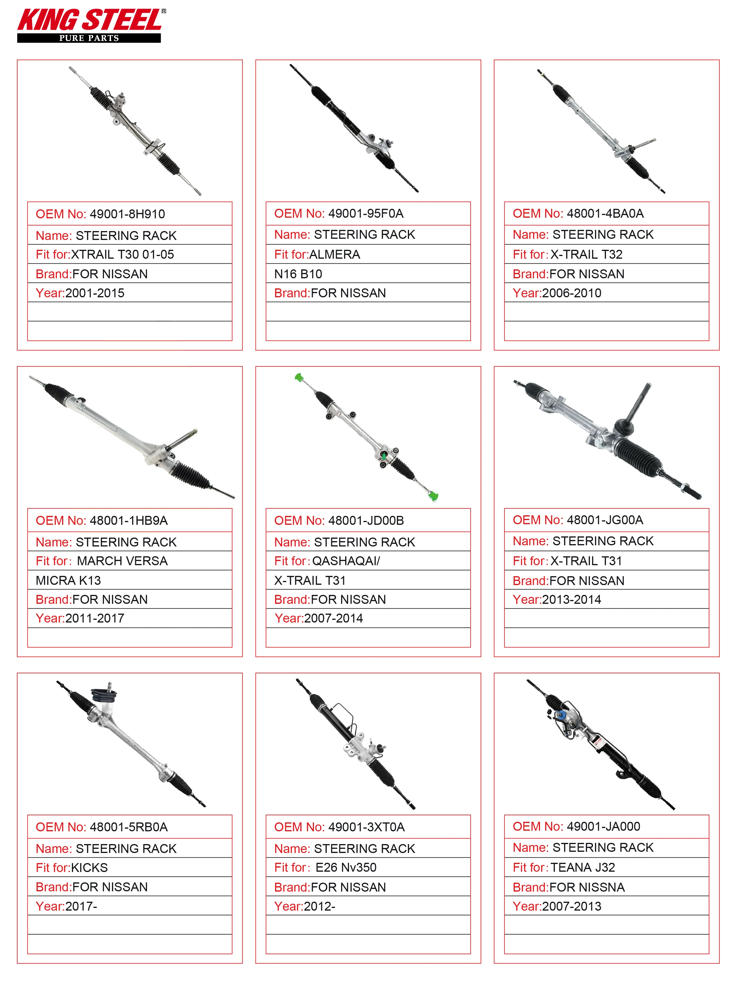 OEM 53601-SX8-F01 53601SX8F01 مصنع الموردين سيارة التوجيه الهيدروليكي والعتاد اليمين التوجيه الرف والترس لمدينة هوندا #4
