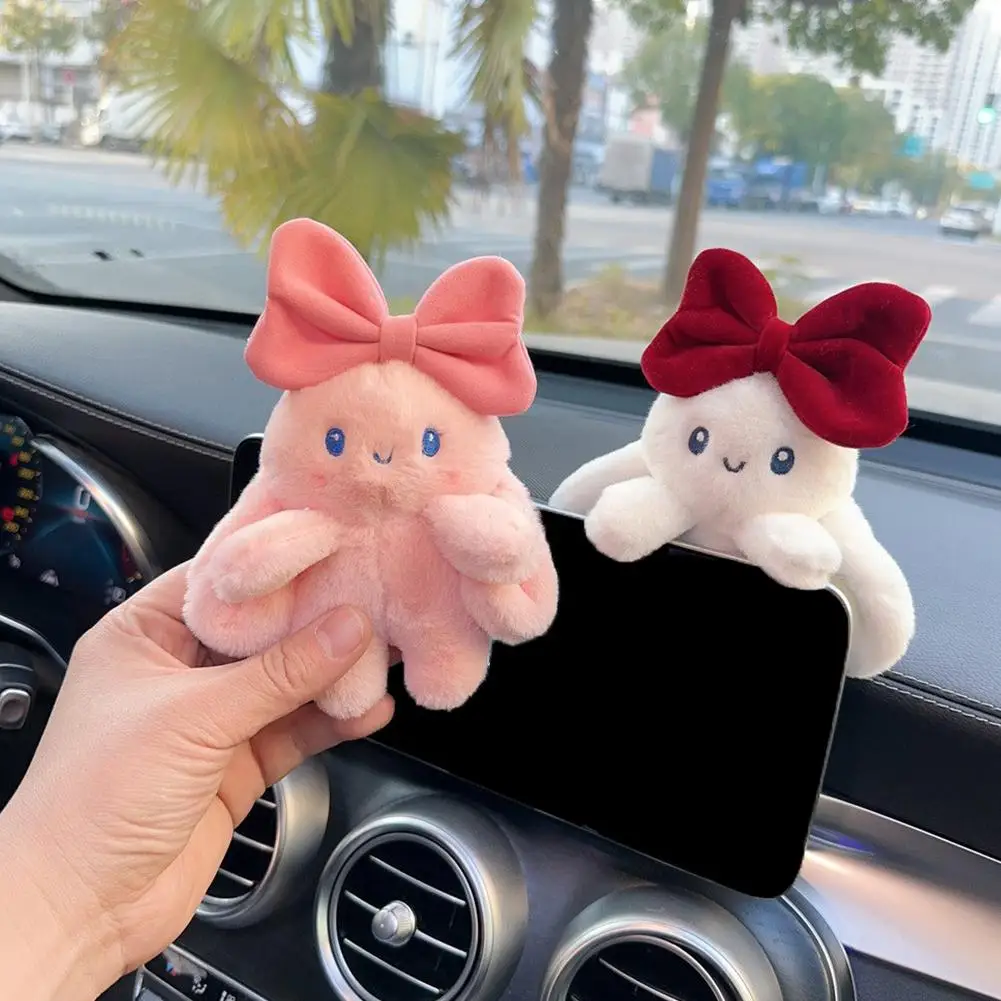

Car ornaments 2025 new cartoon creative cute decompression rabbit decoration ear car cute console girl long center L0X8