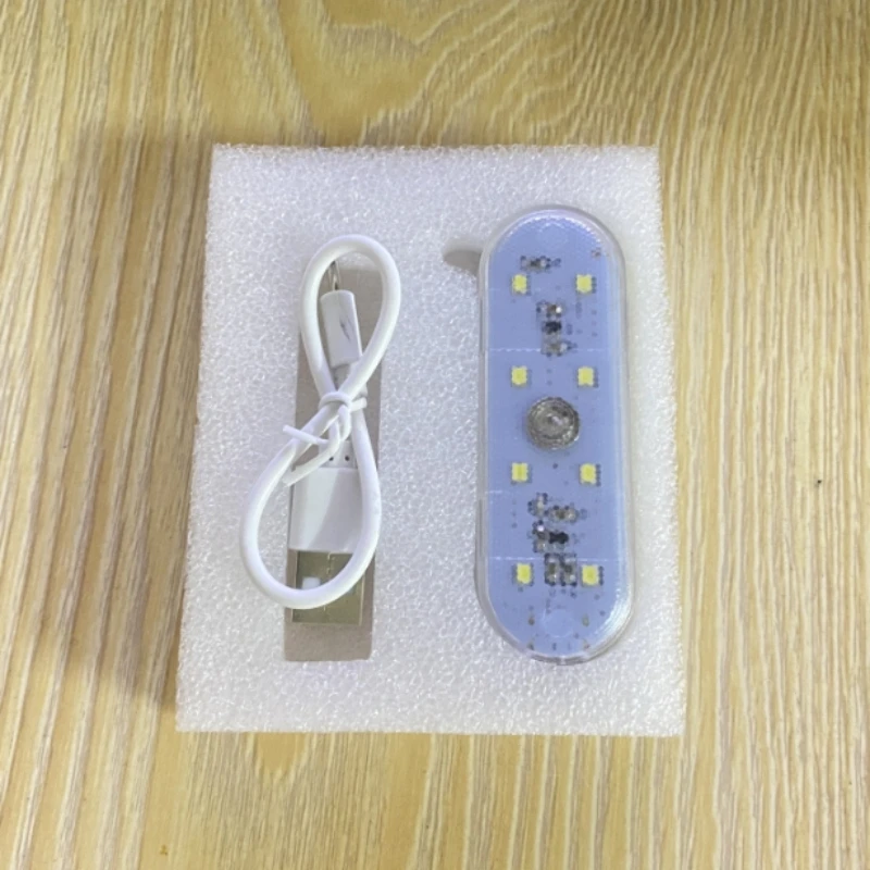 

8 светодиодов USB перезаряжаемый сенсорный светильник на крыше автомобиля окружающий свет светодиодный интерьер багажника для автомобиля