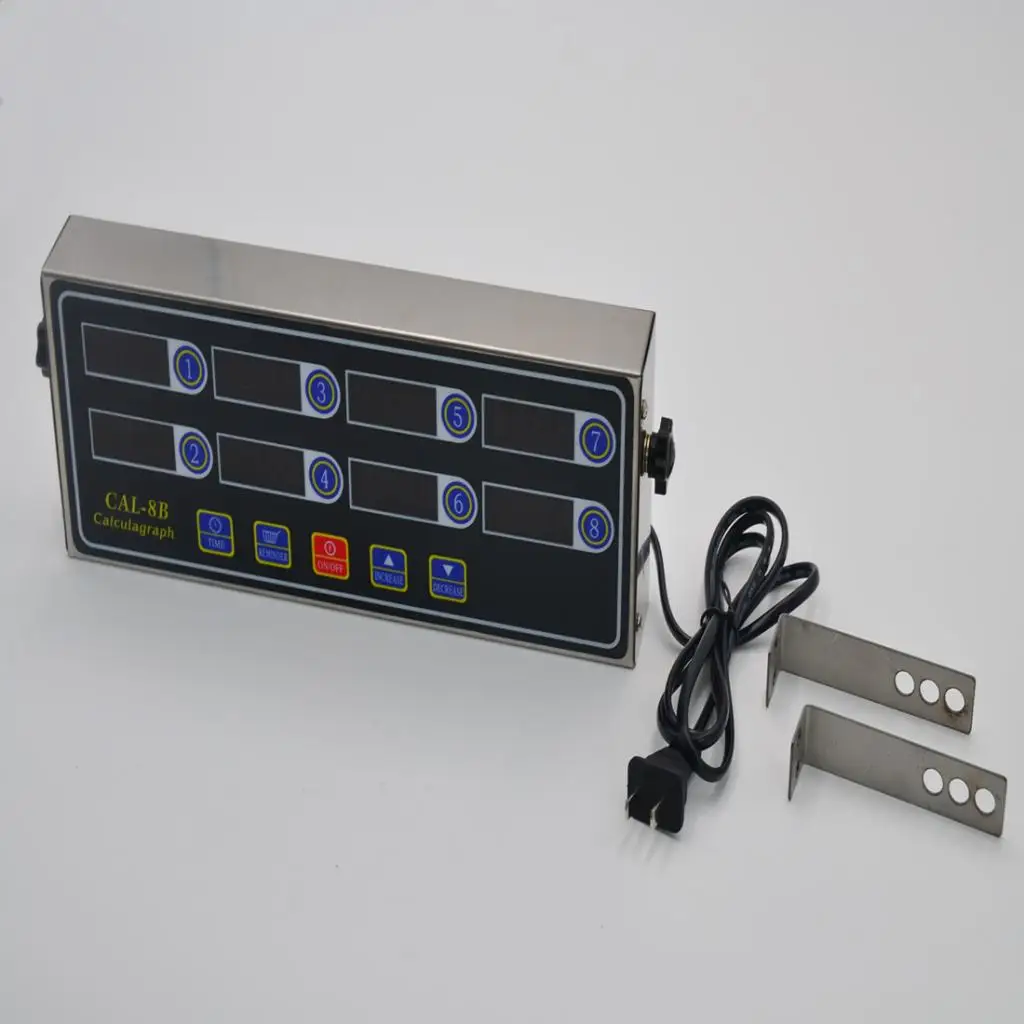 8 Channel Programmable Digital Timer Portable Touch Button Calculagraph Electronic Time Reminder for Kitchen or Classroom